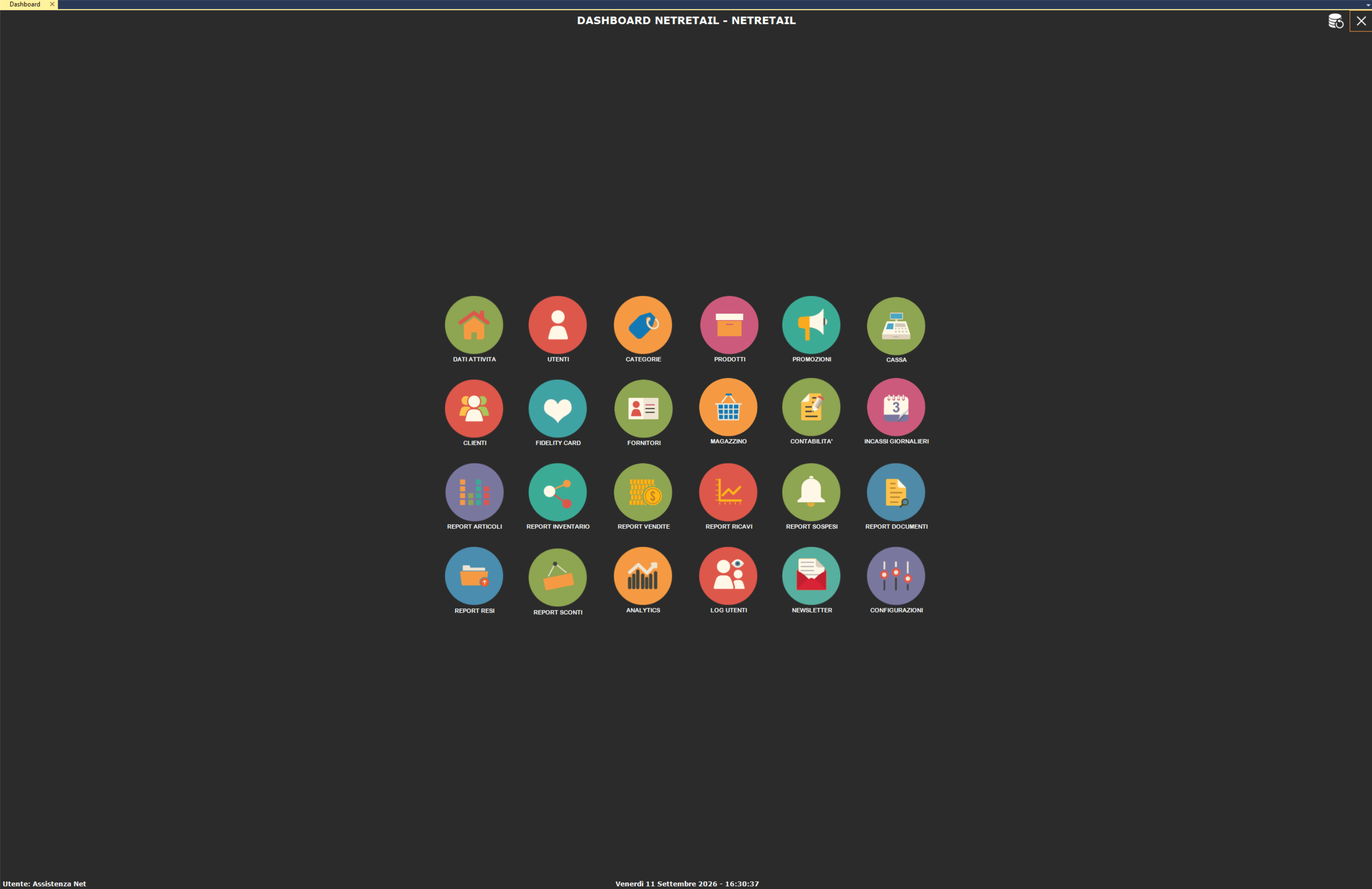 NetRetail — Dashboard centralizzata